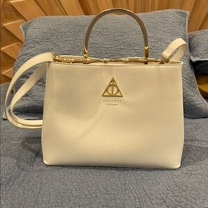 Loungefly Cream Shoulder Bag with Harry Potter Design